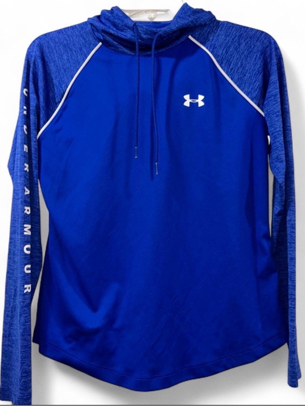 Under Armour Blue Hooded Performance Pullover Youth Small
